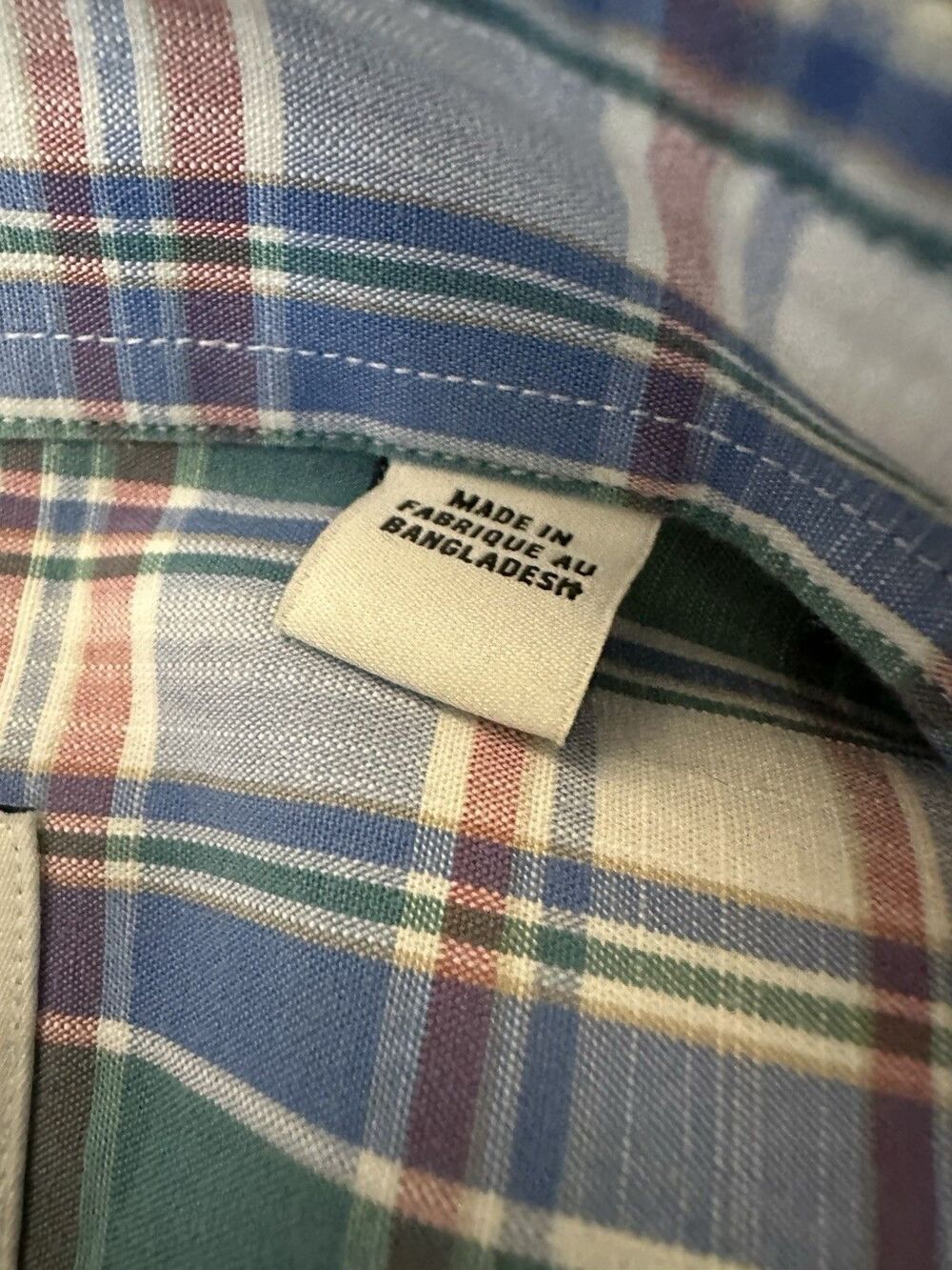 EUC Ben Sherman Blue Green Plaid Long Sleeve Shirt 14.5 32-33 Slim Fit XS - Picture 3 of 4